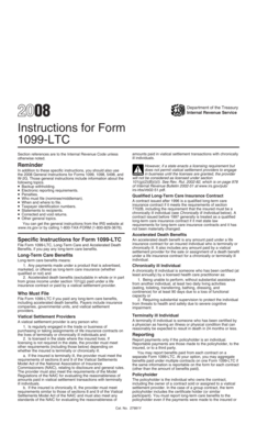 Instructions for Form 1099-LTC