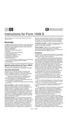 Instructions for Form 1099-S