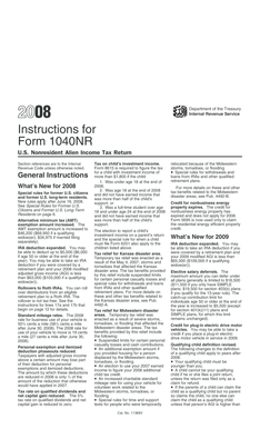 Instructions for Form 1040NR