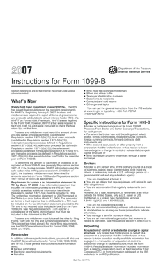 Instructions for Form 1099-B