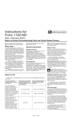 Form 1120-ND Instructions