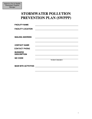Stormwater Pollution Prevention Plan (SWPPP)