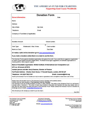 Donation Form