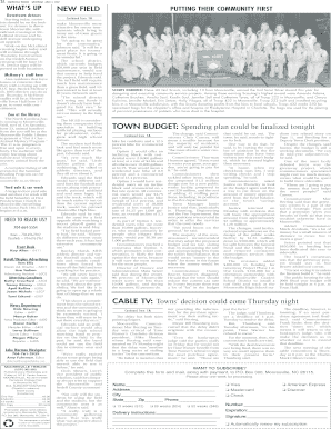 Mooresville Tribune Subscription Form