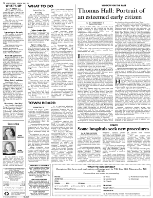 Mooresville Tribune Subscription Form