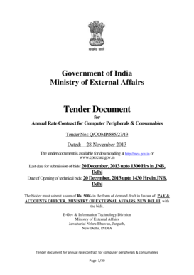 Sample letter for selling raffle tickets - Tender Document - The Ministry of External Affairs - mea gov