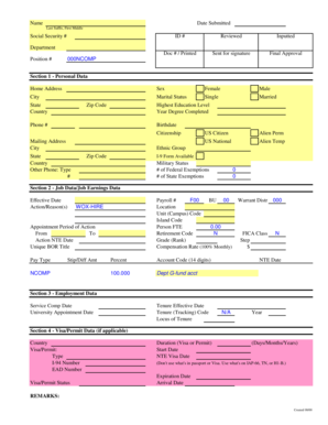 Employee Information Form