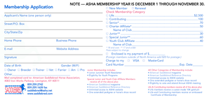 ASHA Membership Application Form