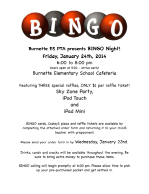 Bingo b2014b - OnMyCalendar