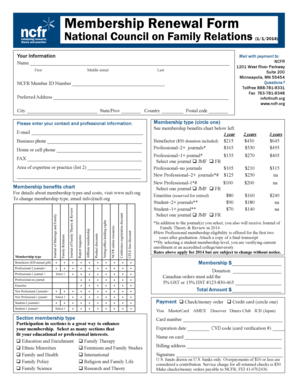Membership Renewal Form