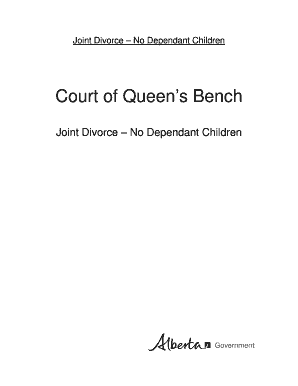 Instructions Print and fill Divorce Judgment - Alberta Courts - albertacourts ab