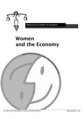 Women and the Economy - Alliance for a Responsible, Plural and ... - base socioeco