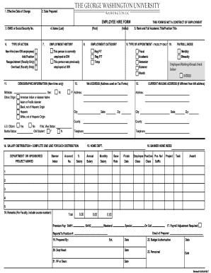 Employee Hire Form