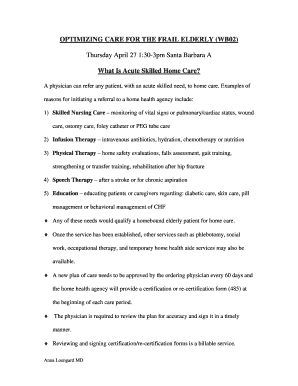 Home Care Certification Form