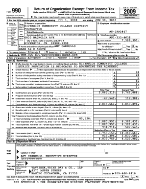 Form 990 Return of Organization Exempt From Income Tax