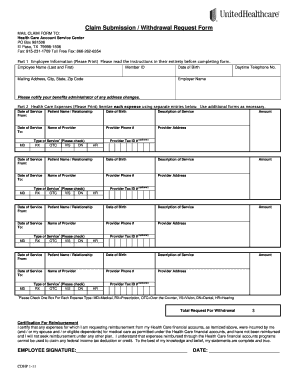 Health Care Claim Submission Form
