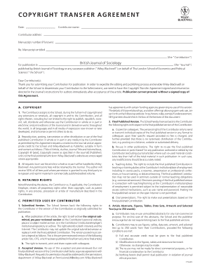 Copyright Transfer Agreement