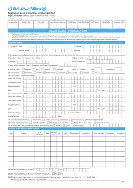 Health Guard - Proposal Form