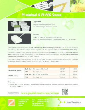 Flyer "Pi-Screens" - Jena Bioscience