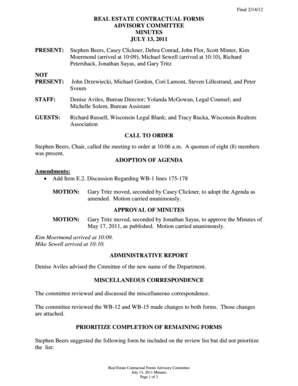 Wisconsin Farm Offer to Purchase