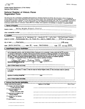 National Register of Historic Places Registration Form