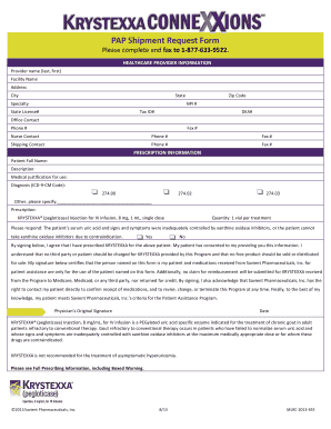 PAP Shipment Request Form