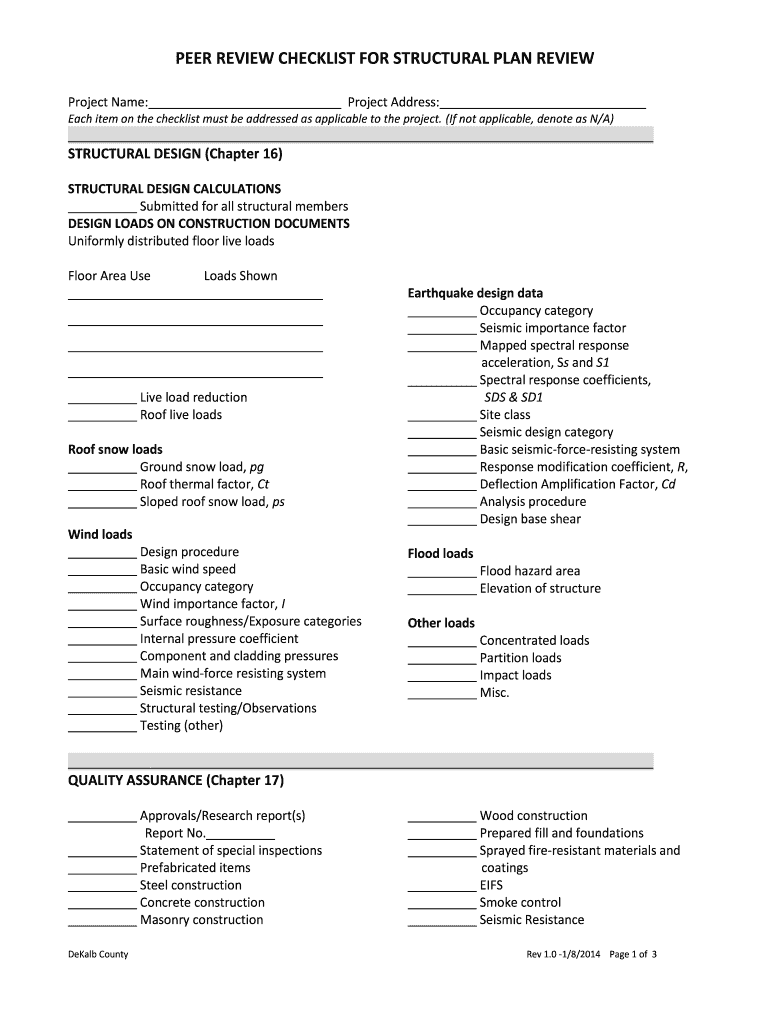 peer review checklist template Preview on Page 1.