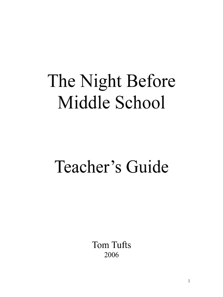 night before middle school Preview on Page 1