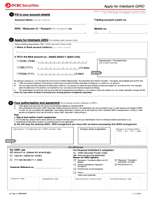 Interbank GIRO Application Form