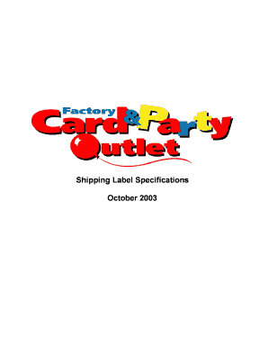 Fillable Online Factory Card Outlet EDI UCC 128 Label Document ...