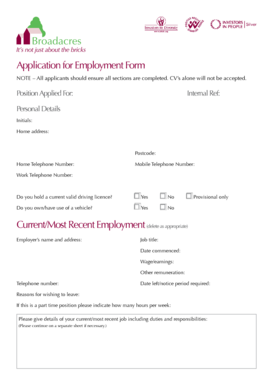 Employment Application Form