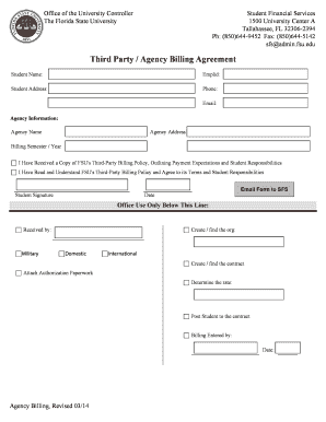 Third Party Agency Billing Agreement