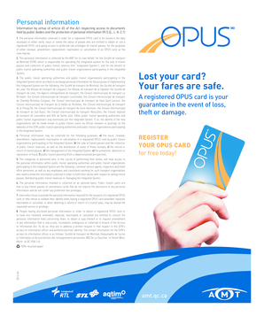 OPUS Card Registration Form