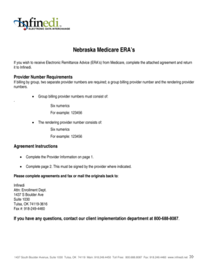 Wisconsin Medicare ERA Authorization Form