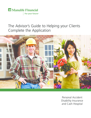 Personal Accident Disability Insurance Application