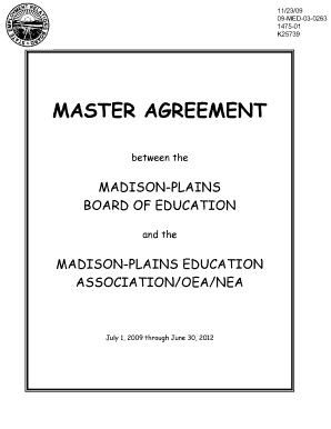 Master agreement - State Employment Relations Board - State of Ohio - serb ohio