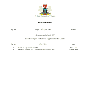 Fillable Online nigeria-law Government Notice No 101 Fax Email Print ...