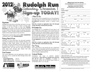 Official Entry Form for Schools