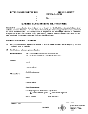 Qualified Illinois Domestic Relations Order