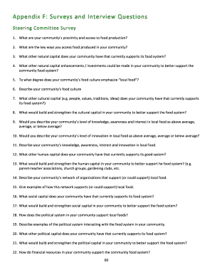 Steering Committee Survey