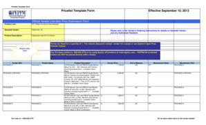 Pricelist Template Form Pricelist Template Form Effective September 10, 2013 Official Vendor Line-Item Price Submission Form Product Line: VFI (Video Furniture International) Awarded Vendor: VideoLink, Inc - peppm