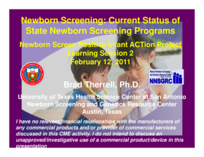 Newborn Screening: Current Status of State Newborn Screening ... - aap