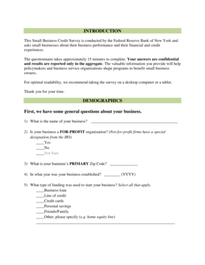 Small Business Credit Survey