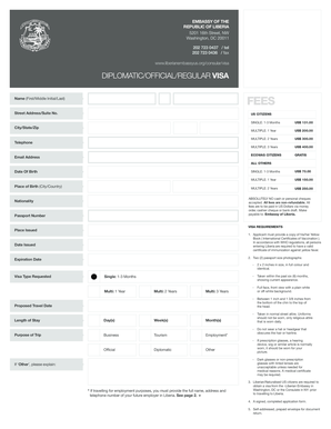 Liberia Visa Application Form