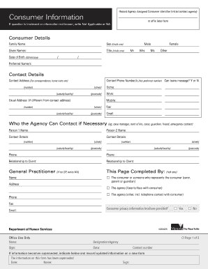 Consumer Information Form