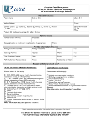 UCare Senior Referral Form