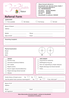BreastHealth Referral Form