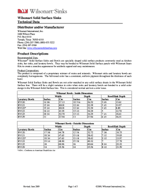 Wilsonart Solid Surface Sinks Warranty