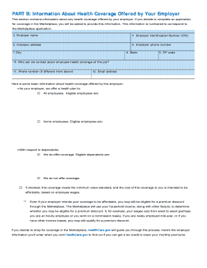 Health Insurance Marketplace Coverage Options Notice