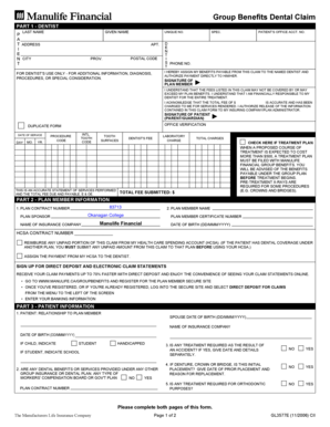 Manulife Dental Claim Form